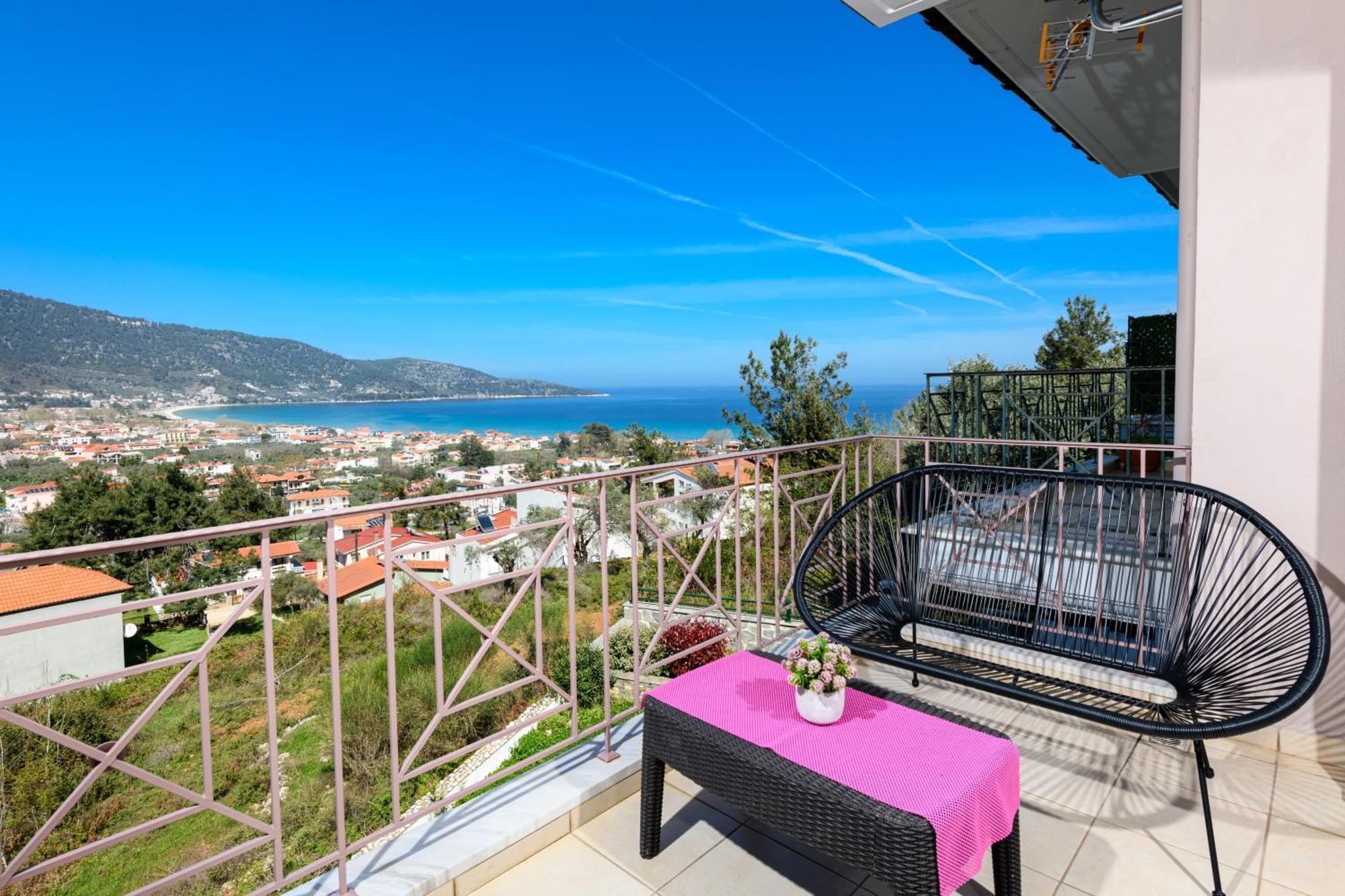 Villa Panorama Skala Potamia  Exterior foto