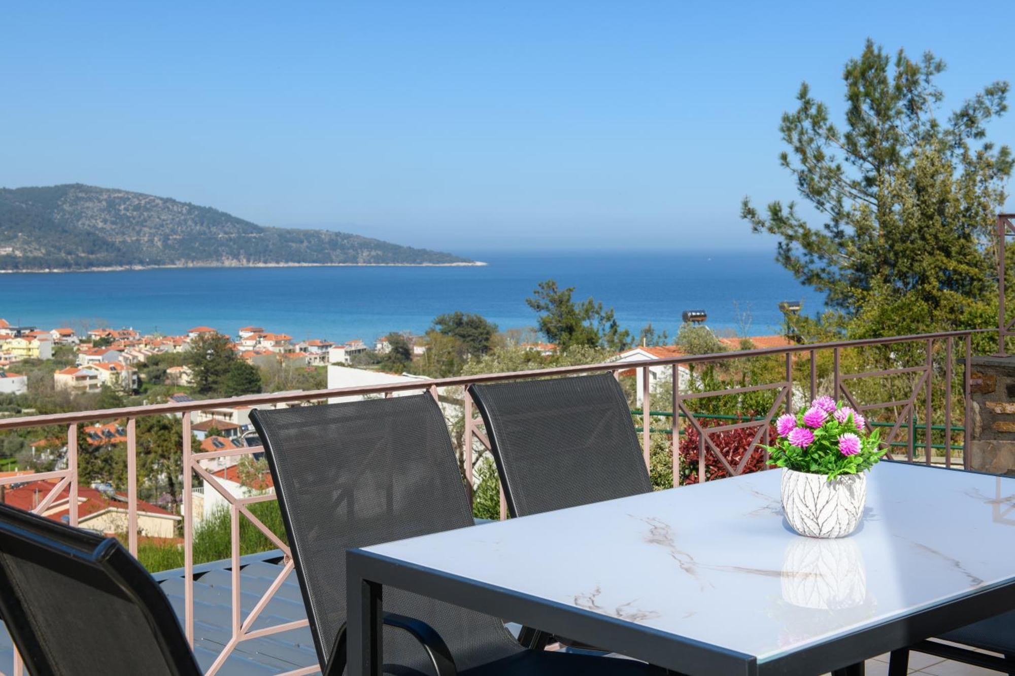 Villa Panorama Skala Potamia  Exterior foto